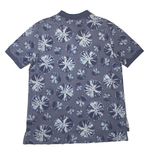 Ralph Lauren polo golf shirt blue on blue SPLOT pattern SIZE XL SEE MEASUREMENTS - Picture 2 of 6